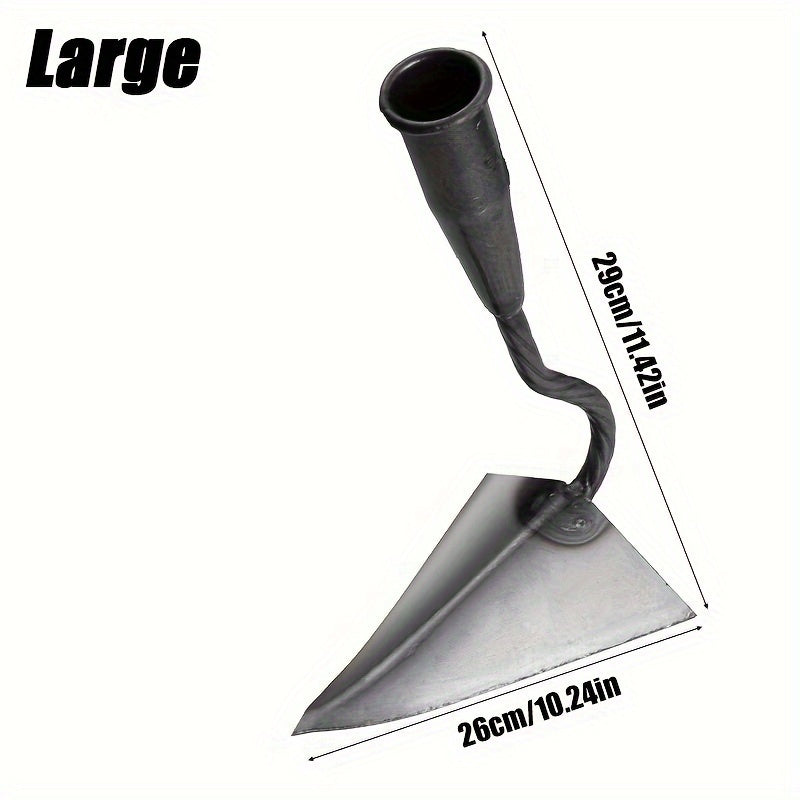 Azada de jardín de metal para deshierbe, labranza y cultivo, herramienta manual duradera y ergonómica