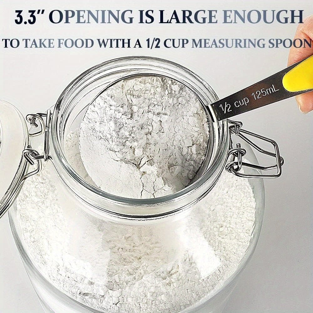 Tarro de cristal sin BPA con cierre hermético para almacenamiento de huevos en vinagre, té y aperitivos