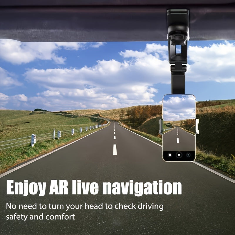 Universal Waterproof 1080° Rotating Phone Holder for Car with Sunshade