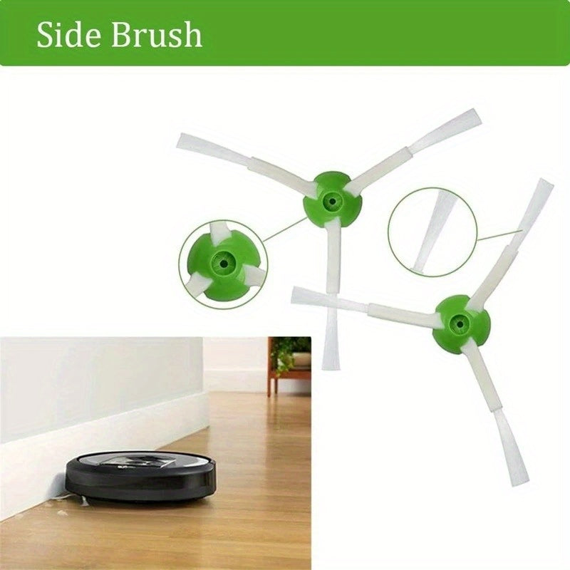 Robot changyutgich uchun 12 ta almashtiriladigan rezina rulonli cho'tkalar, 4 tomonlama dizayn