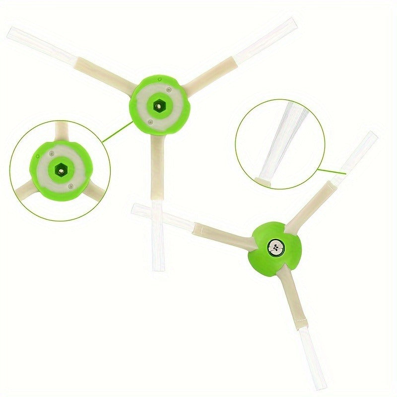 Robot changyutgich uchun 12 ta almashtiriladigan rezina rulonli cho'tkalar, 4 tomonlama dizayn