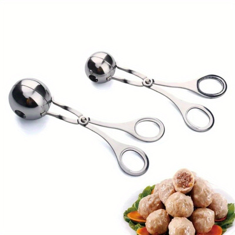 Stainless Steel Meatball Maker Tool Handheld Fishball Rice Ball Mold Kitchen Cooking