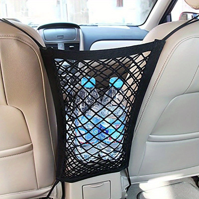 Adjustable Dog Car Barrier With Safety Mesh and Storage Bag Universal Fit
