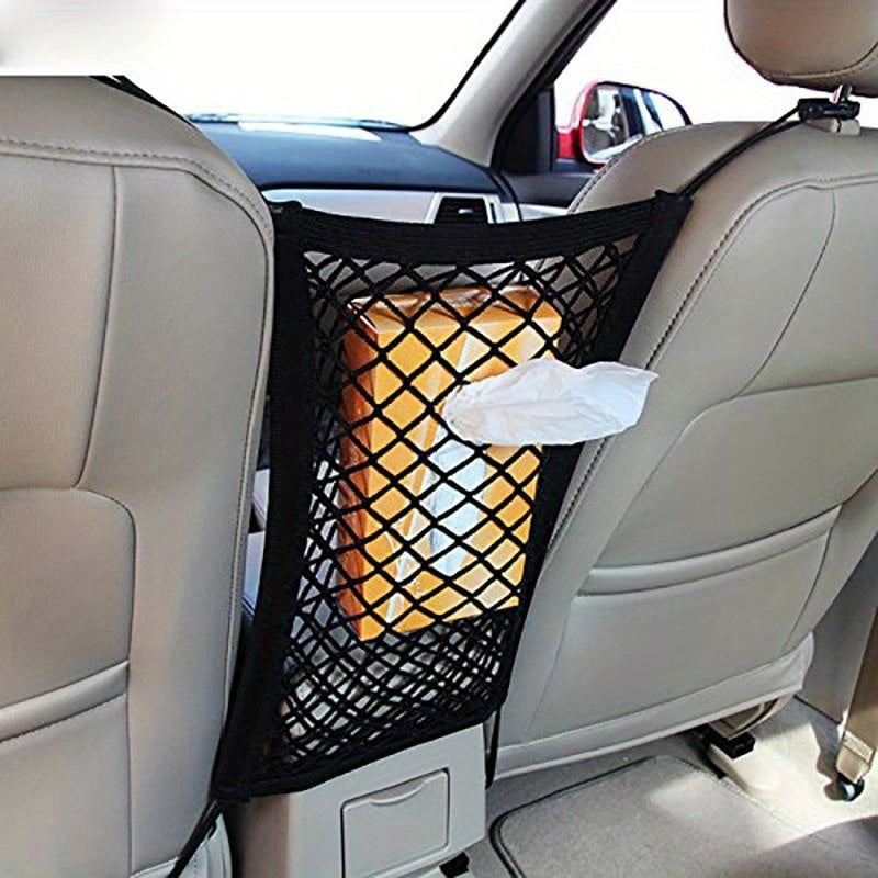 Adjustable Dog Car Barrier With Safety Mesh and Storage Bag Universal Fit