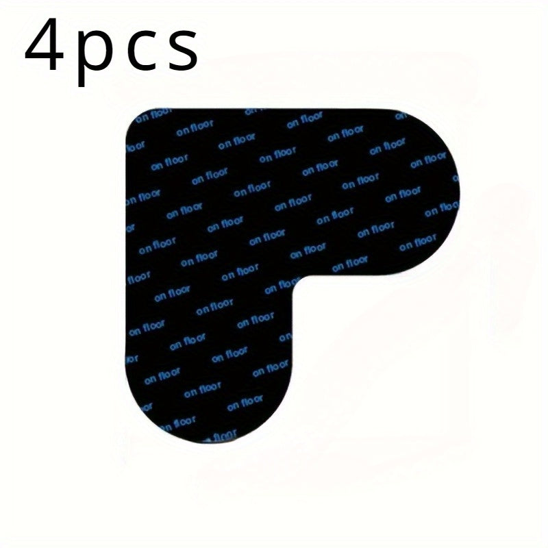 Set of 4 Double-Sided Carpet Grippers Non-Slip Heart-Shaped Floor Protectors