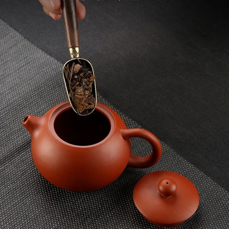 Retro Ebony Tea Spoon Solid Wood for Kung Fu Tea Ceremony Unique Gift for Tea Lovers