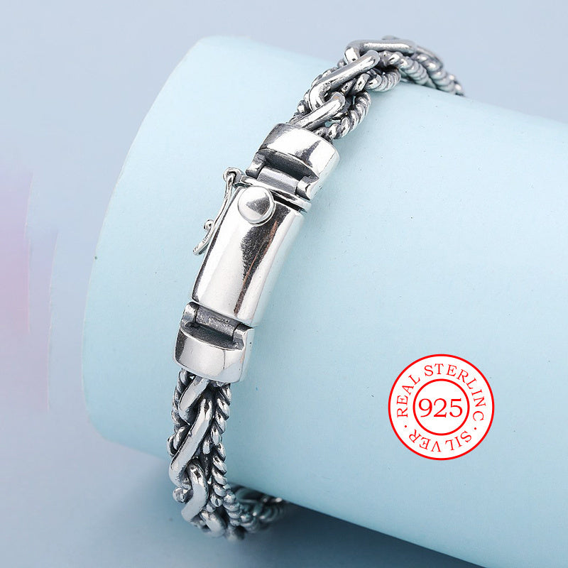 Vintage va jozibali uslubdagi bilaguzuk, gippoallergen 925 sterling kumushdan tayyorlangan, tasodifiy kiyimlar uchun yoki sovg'a sifatida ideal.