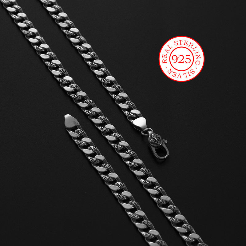 Sterling Silver Necklace for Women, Vintage Style, 925 Silver Jewelry