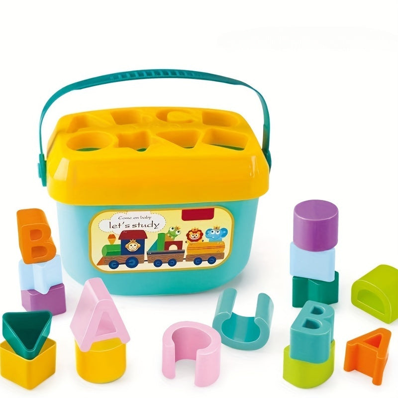 Educational Shape Sorter Toy for Babies and Toddlers Ages 18 Months Plus with Colorful Shapes