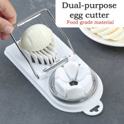 Multifunctional Egg Slicer and Chopper Kitchen Tool Durable Material 19.7x8.8 cm