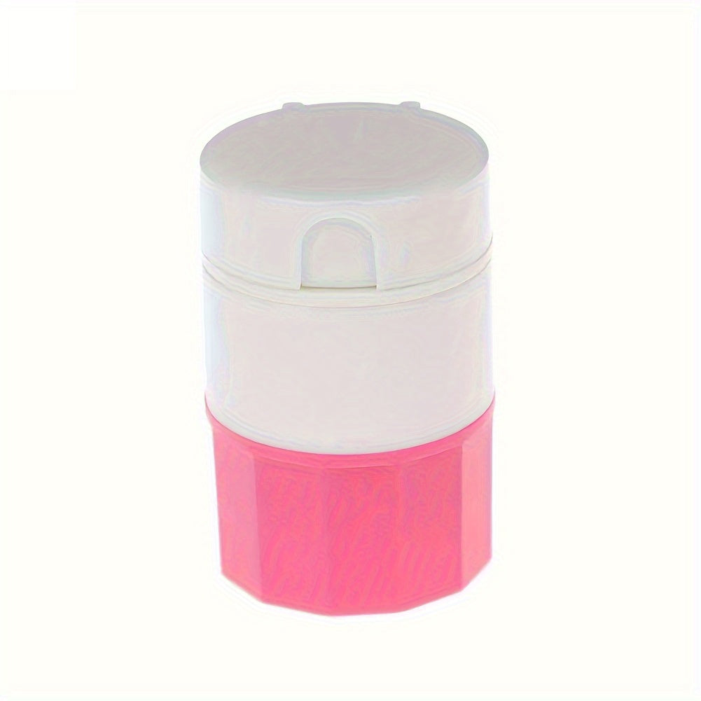 Portable 4-in-1 Pill Cutter and Crusher with Dispenser White Green Compact Multifunctional Tablet Splitter