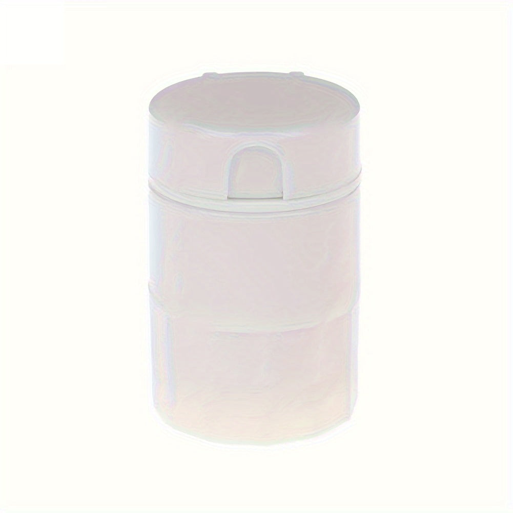 Portable 4-in-1 Pill Cutter and Crusher with Dispenser White Green Compact Multifunctional Tablet Splitter