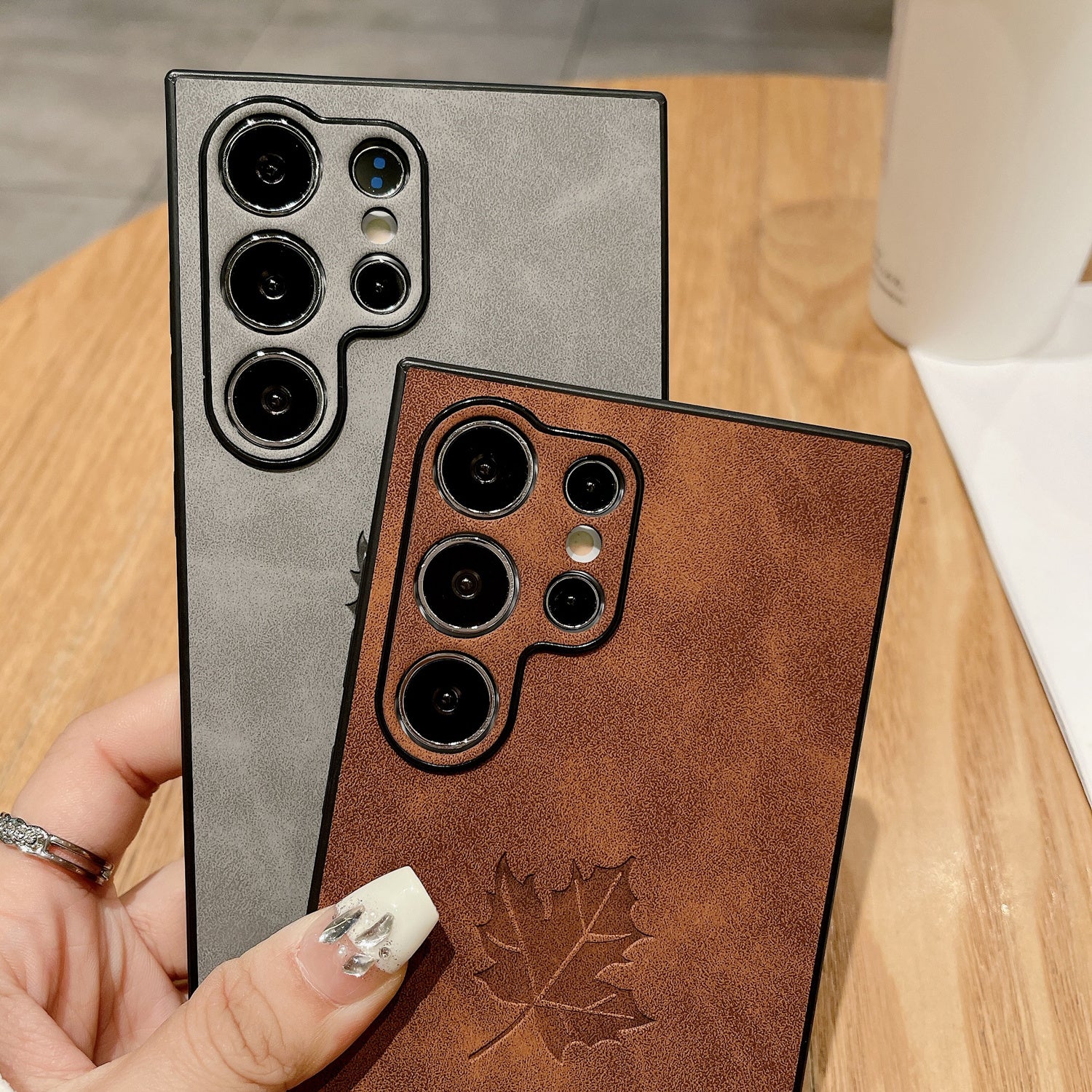 Faux Leather Phone Case for Samsung Galaxy S24 S23 Ultra S22 S21 FE Note20 Plus A34 A35 A53 A54 A55 Magnetic Wireless Charging