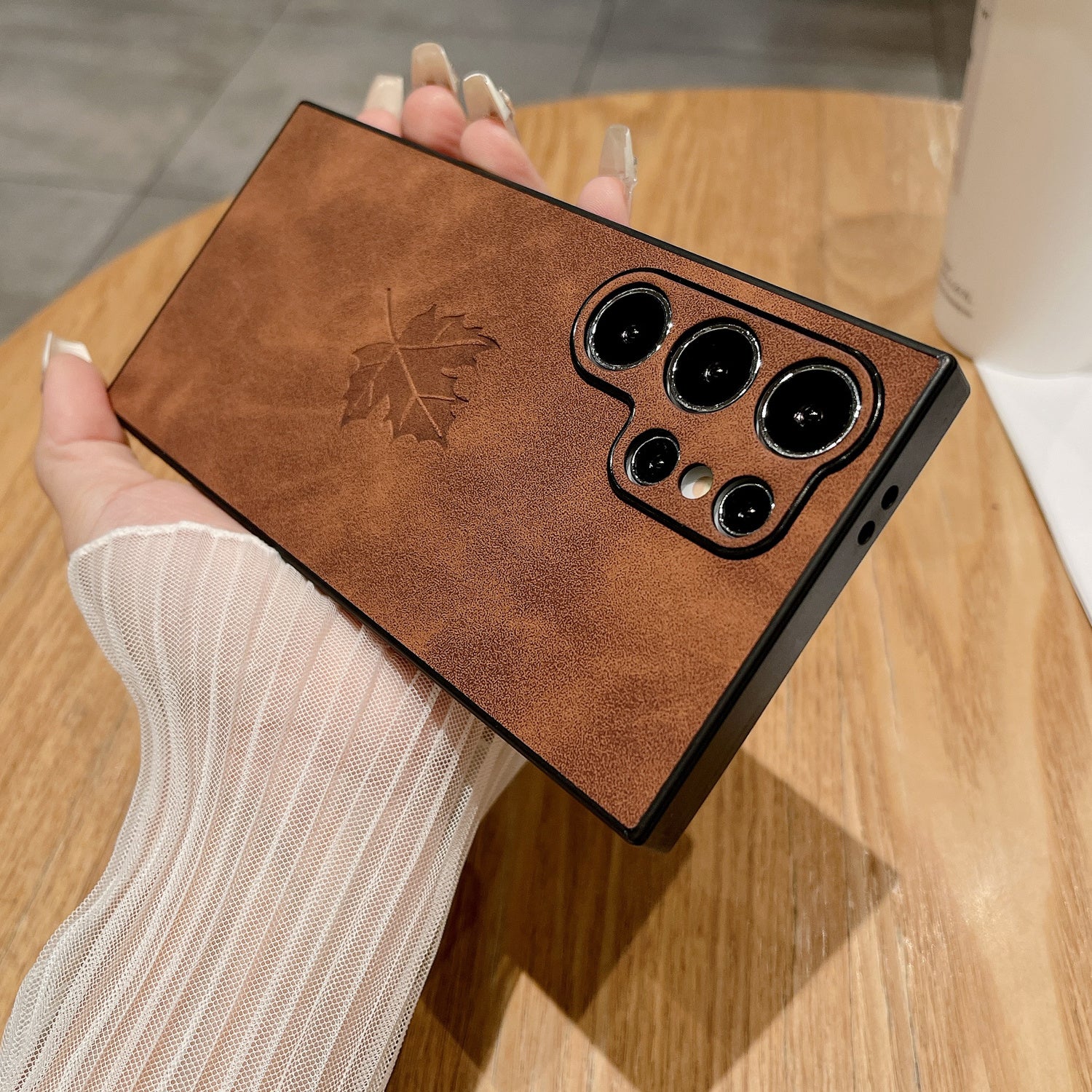 Faux Leather Phone Case for Samsung Galaxy S24 S23 Ultra S22 S21 FE Note20 Plus A34 A35 A53 A54 A55 Magnetic Wireless Charging