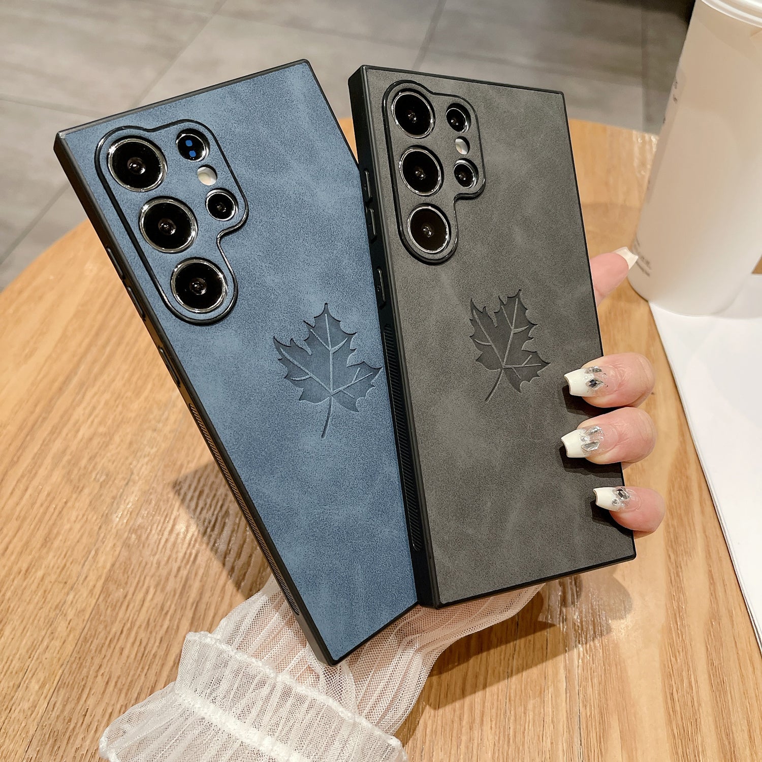 Faux Leather Phone Case for Samsung Galaxy S24 S23 Ultra S22 S21 FE Note20 Plus A34 A35 A53 A54 A55 Magnetic Wireless Charging