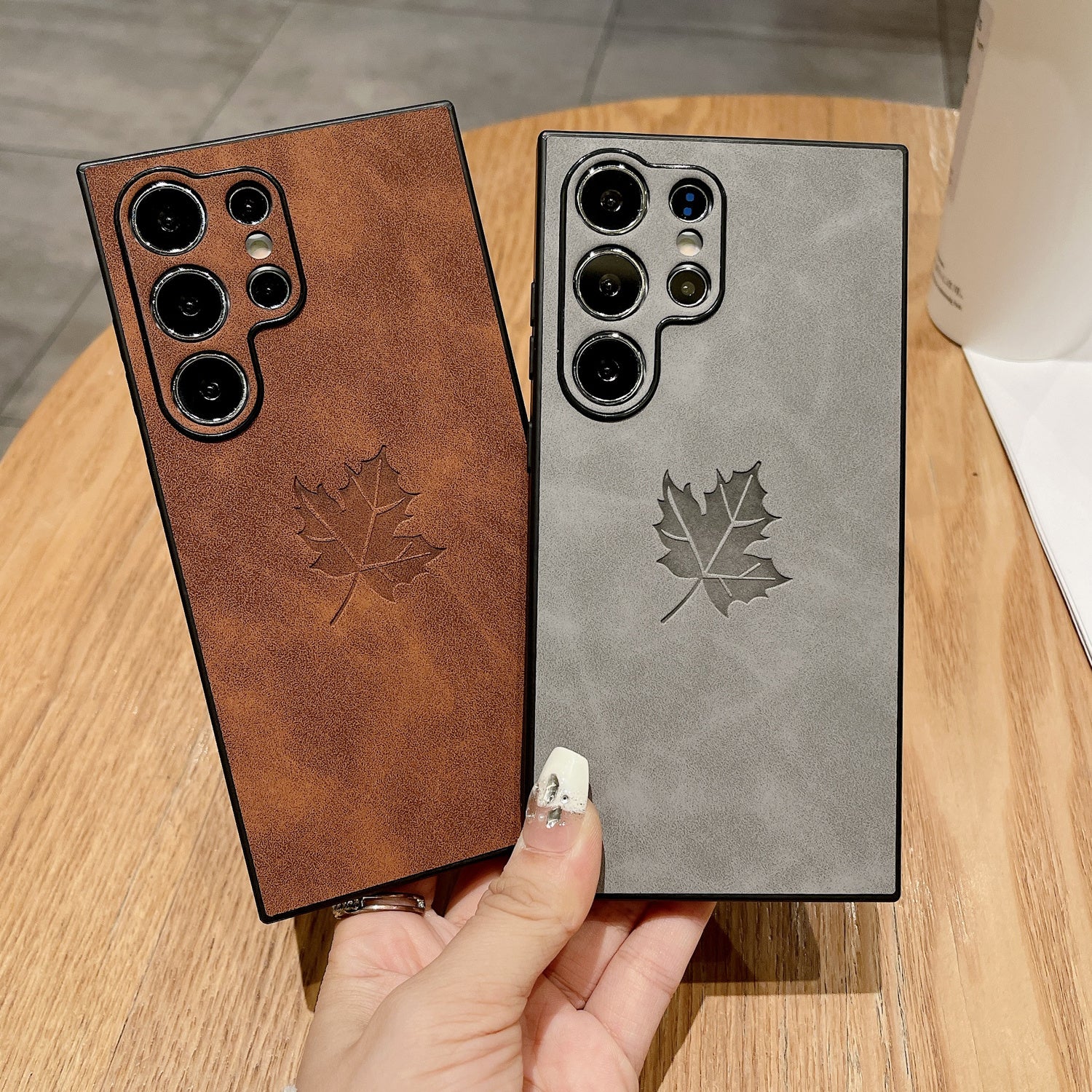 Faux Leather Phone Case for Samsung Galaxy S24 S23 Ultra S22 S21 FE Note20 Plus A34 A35 A53 A54 A55 Magnetic Wireless Charging