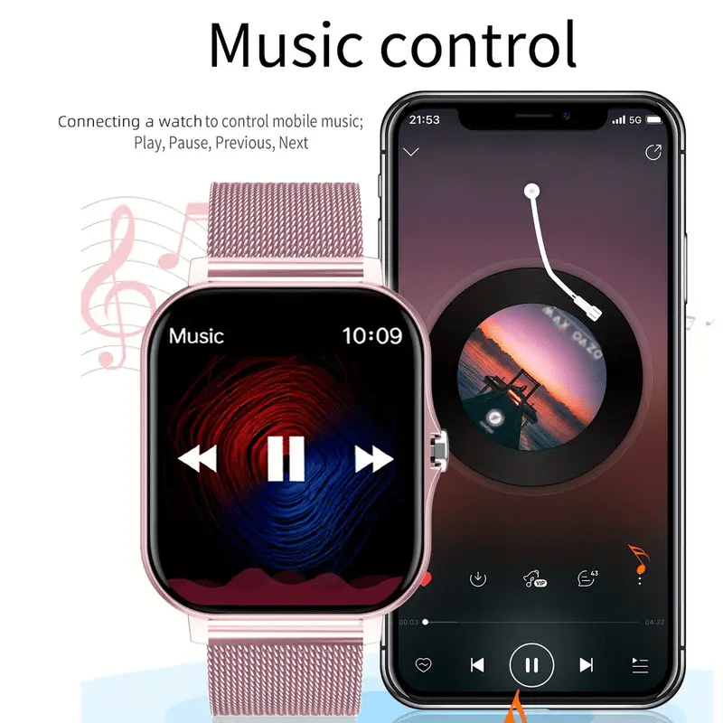 2024 Aqlli soat, qo'ng'iroq funksiyasi bilan, Fitness Tracker, Android va iOS bilan mos keladi