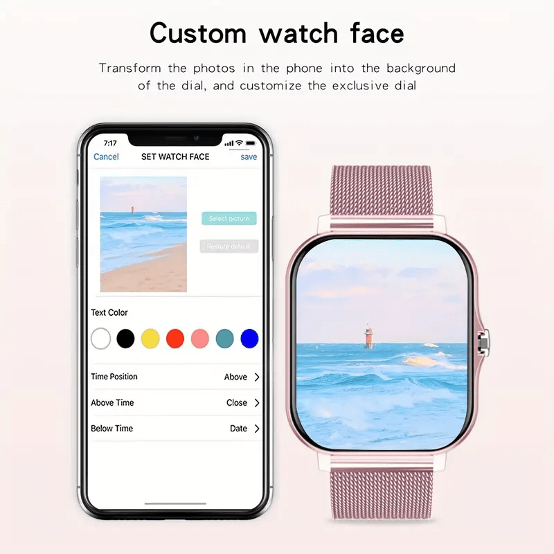 2024 Aqlli soat, qo'ng'iroq funksiyasi bilan, Fitness Tracker, Android va iOS bilan mos keladi