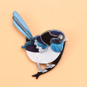 Women's Acrylic Bird Brooch Made from Acetate for Wedding Accessories