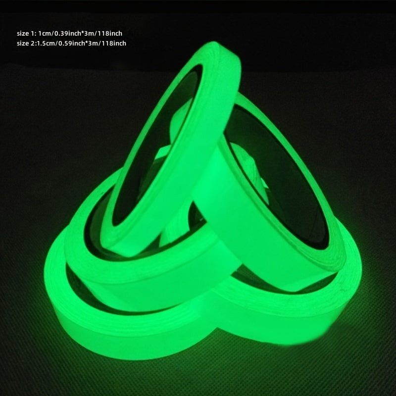 Glow-in-the-Dark PVC Safety Tape Self-Adhesive for Home Decor and Security