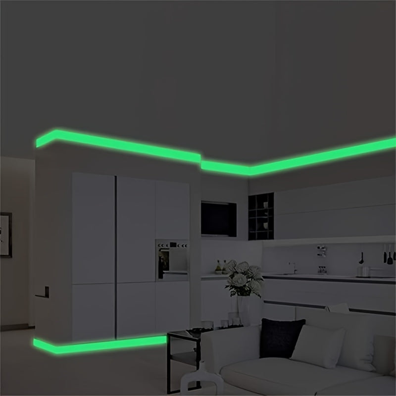 Glow-in-the-Dark PVC Safety Tape Self-Adhesive for Home Decor and Security