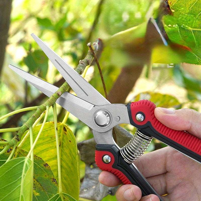 3-Piece Stainless Steel Gardening Shears Set for Pruning and Garden Maintenance