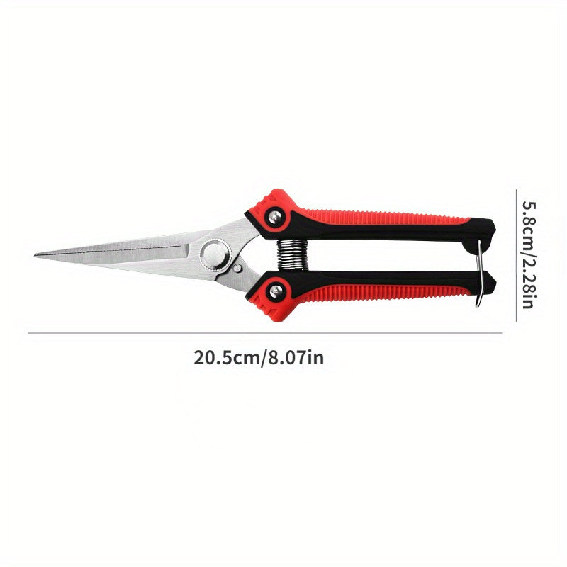3-Piece Stainless Steel Gardening Shears Set for Pruning and Garden Maintenance