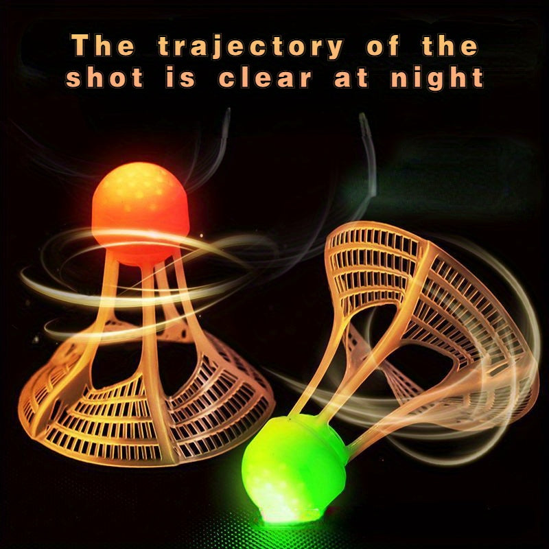 Youth Outdoor Fluorescent Windproof Badminton Balls, Durable, All Ages