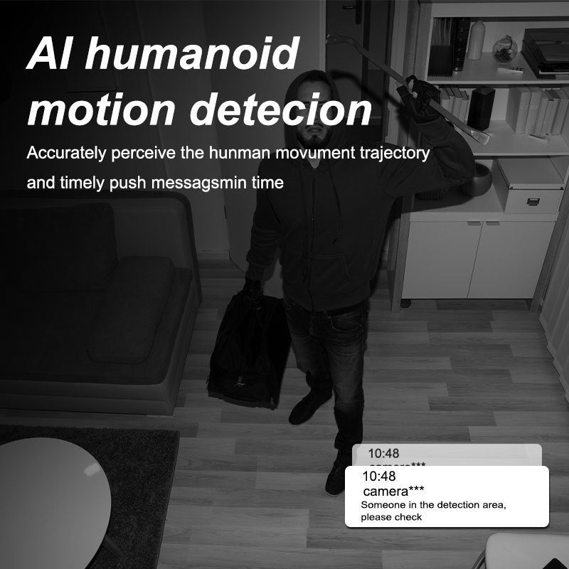 Outdoor WiFi Security Camera 1080p HD Auto Tracking Night Vision Waterproof Two-Way PTZ