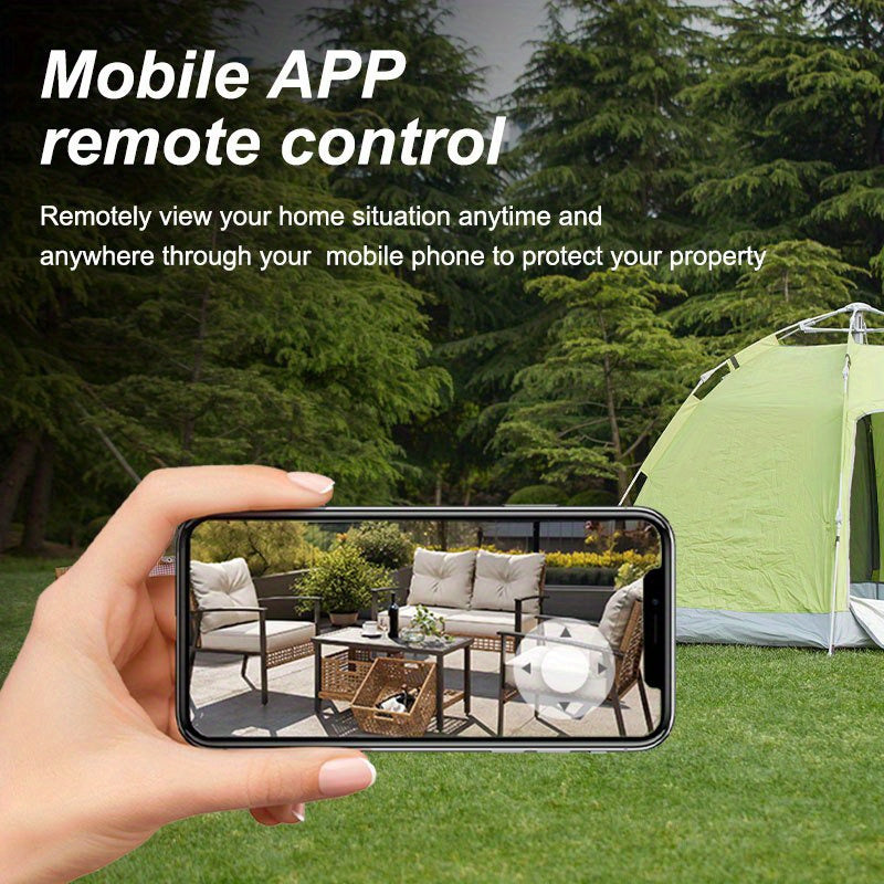 Outdoor WiFi Security Camera 1080p HD Auto Tracking Night Vision Waterproof Two-Way PTZ