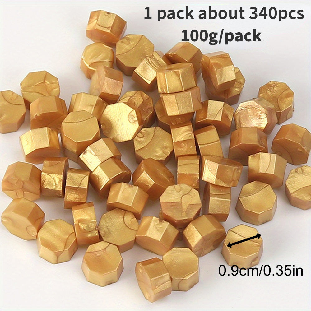 340pcs 100g Octagonal Sealing Wax for Gift Boxes Envelopes DIY Sealing