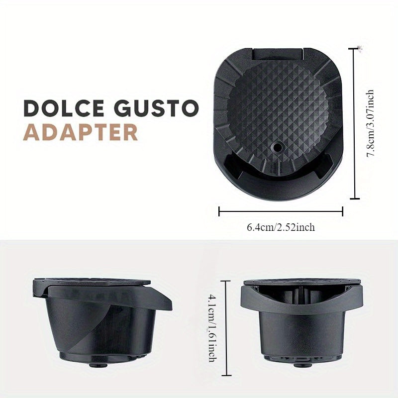 Coffee Pod Adapter Capsule Converter Black 6.4x7.8cm
