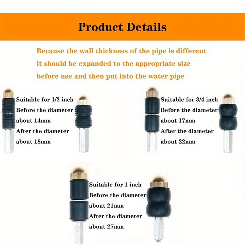 Universal Hot Melt Water Stop Pins for Pipe Clogging and Maintenance