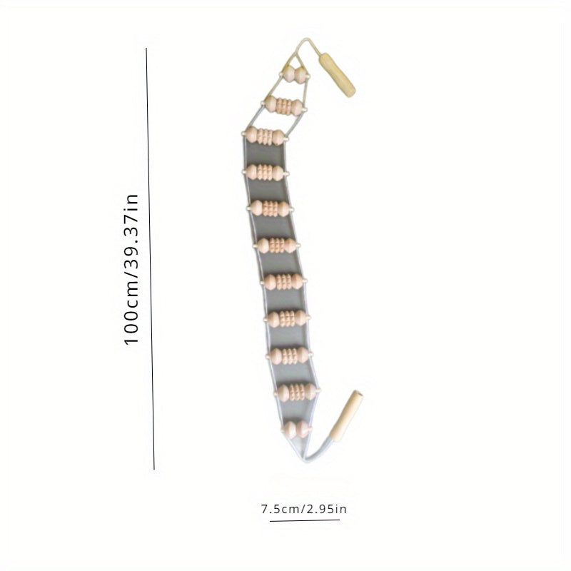 Natural Wooden Massage Set with Nine Rollers Chemical-Free for Relaxation