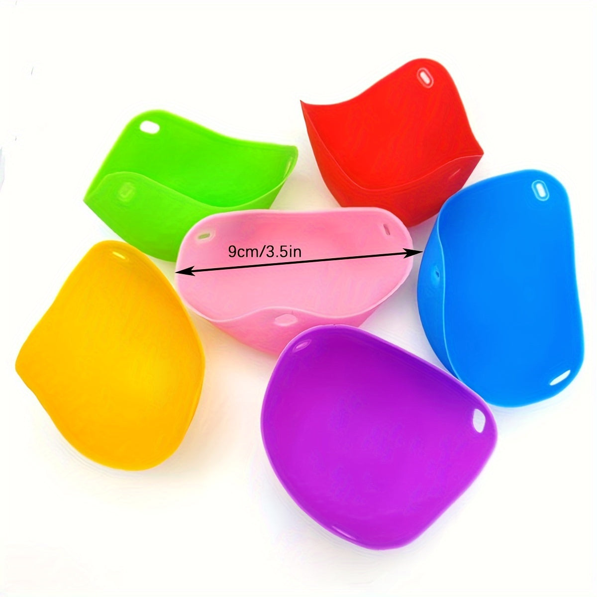 Set of 4 Silicone Egg Poachers BPA-Free Nonstick Cups for Easy Egg Cooking