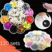 DIY Jewelry Making Kit with 120 Colorful Rubber Butterfly Caps and Pins