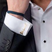 Personalized Cufflinks with Custom Initials and Name for Men Elegant Gift for Birthdays and Father's Day