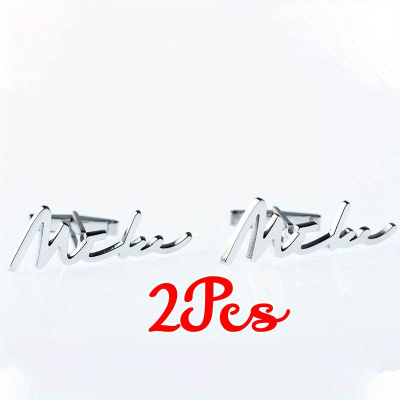 Personalized Cufflinks with Custom Initials and Name for Men Elegant Gift for Birthdays and Father's Day