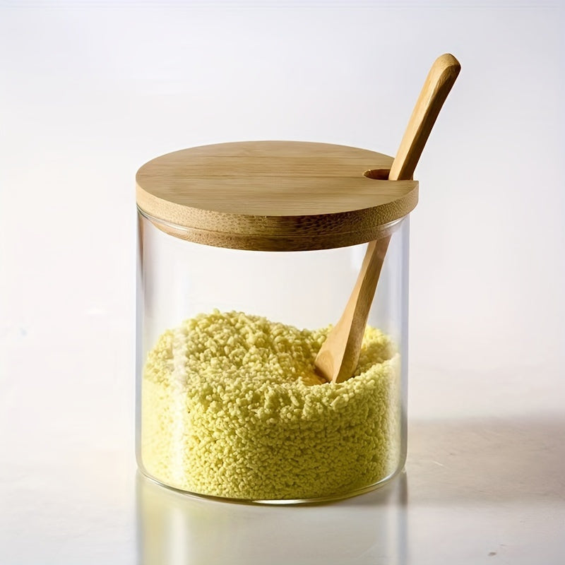 Набор пластиковых банок для специй с влагонепроницаемыми крышками и поддоном для кухонного хранения