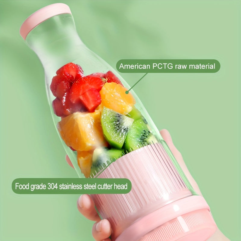 Wireless Mini Fruit Juicer Portable USB Rechargeable Juicing Device