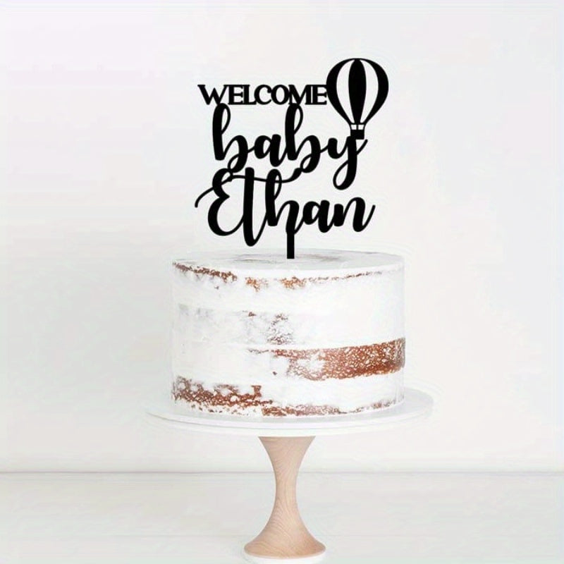 Personalized Acrylic Cake Topper for Birthday Celebrations and Party Decor