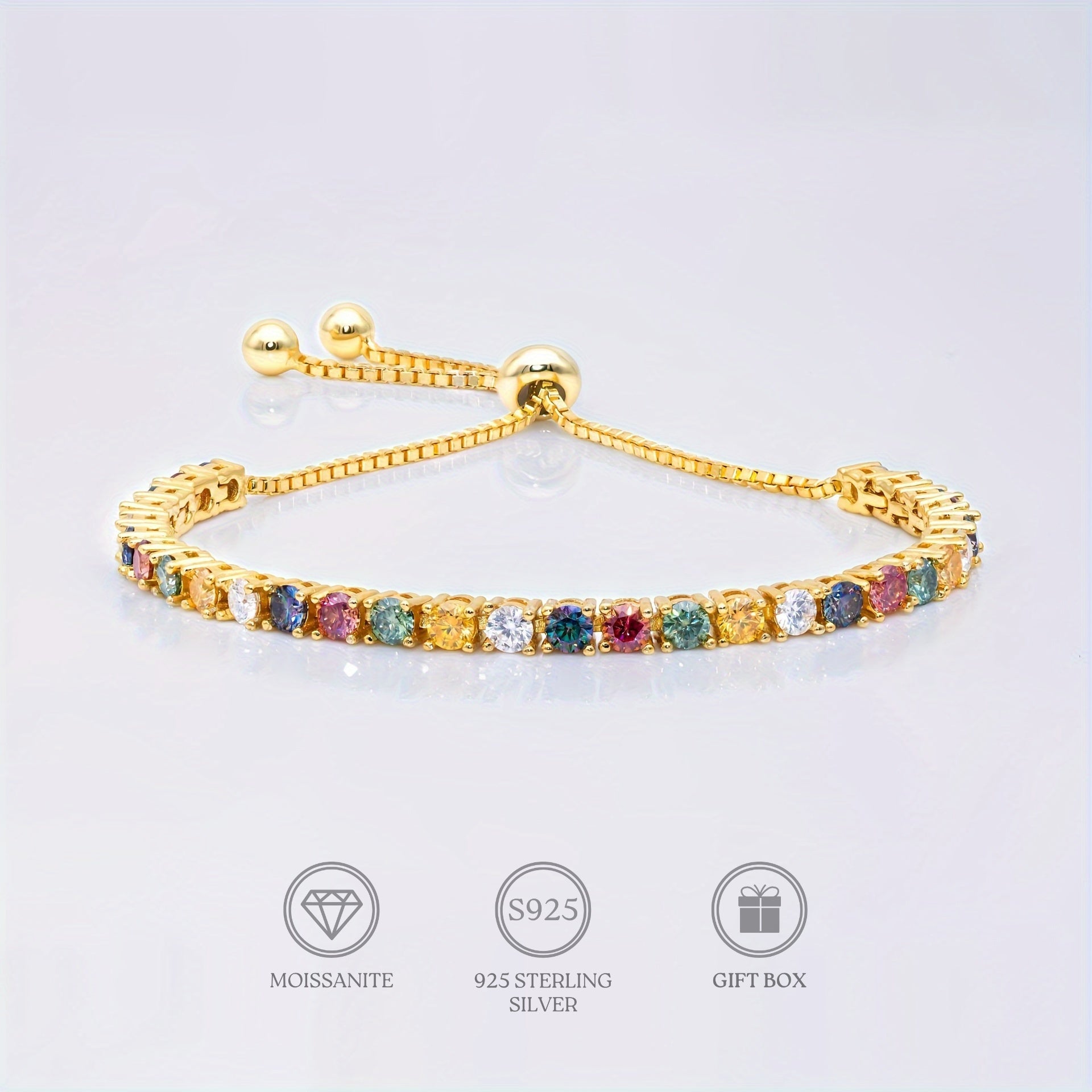 Zarif 11CT Dumaloq Kesilgan Moissanite Tennis Bilaguzuk - 925 Sterling Kumushdan tayyorlangan, Ayollar va Erkaklar uchun Ideal Sovg'a