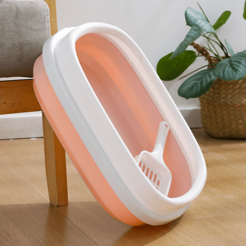 Enclosed Cat Litter Box with Scoop, Splash-Resistant, Durable PP Material