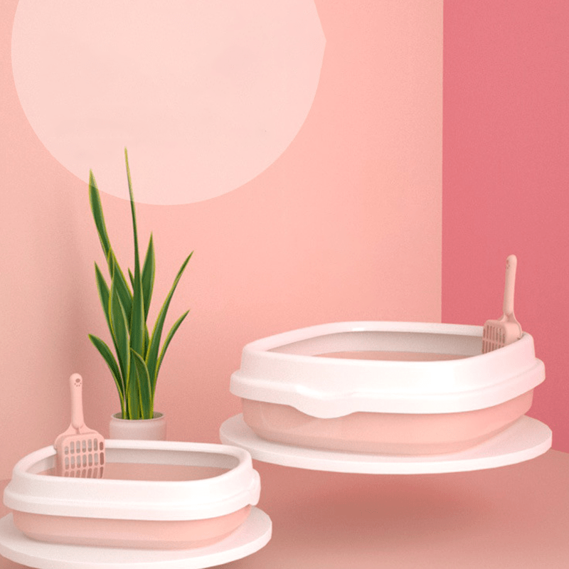 Enclosed Cat Litter Box with Scoop, Splash-Resistant, Durable PP Material