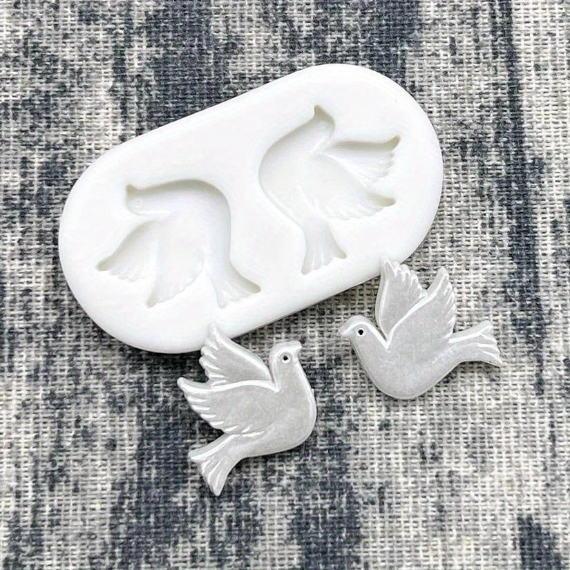 Silicone Dove Cake Mold for Fondant Chocolate Sugarcraft Easy Release