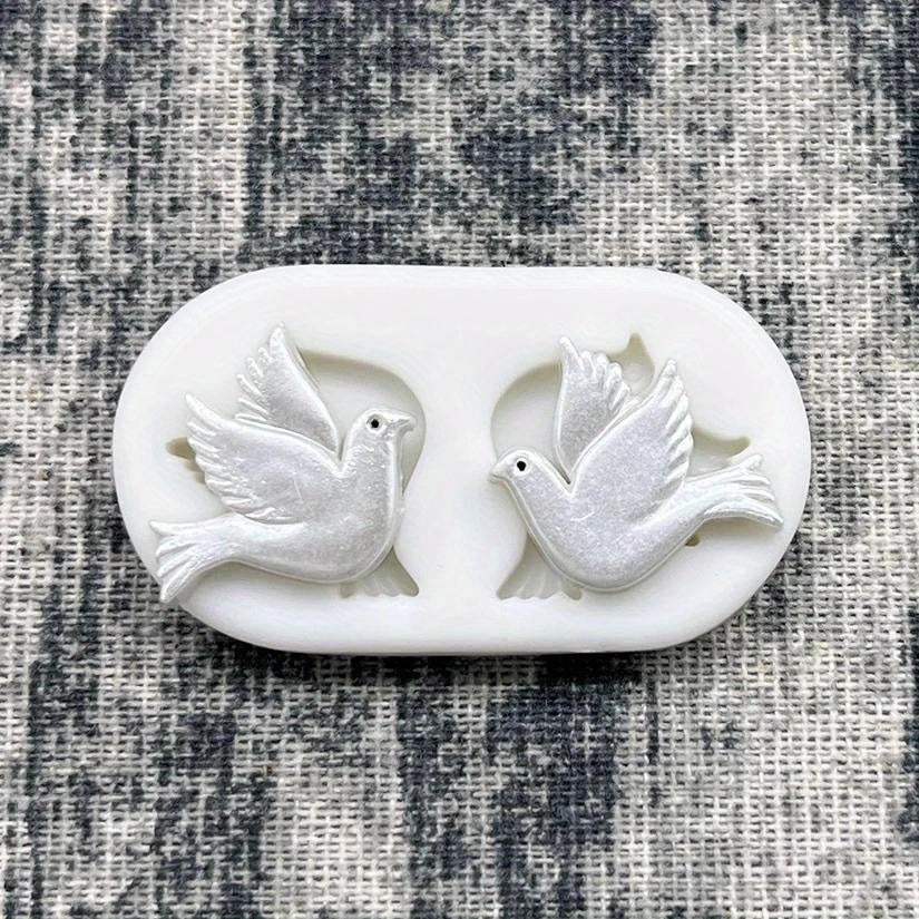 Silicone Dove Cake Mold for Fondant Chocolate Sugarcraft Easy Release