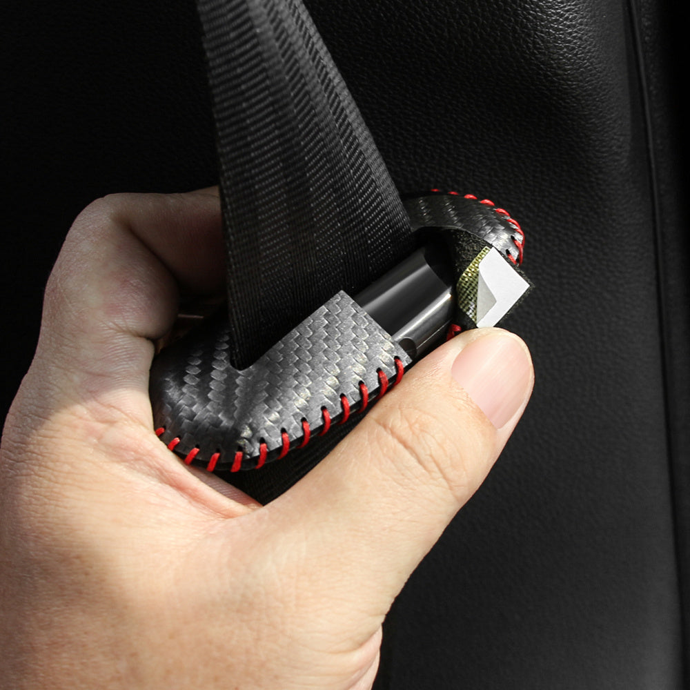 2pcs Car Seat Belt Buckle Covers Anti-Collision Noise Reduction Interior Accessories