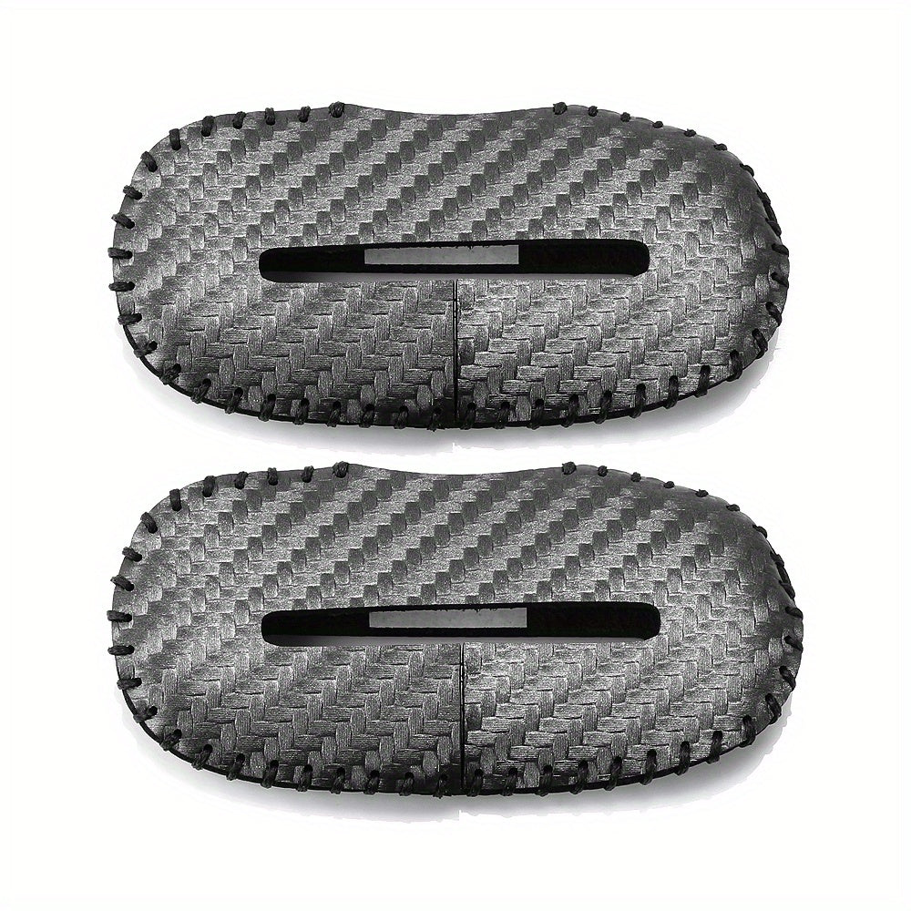 2pcs Car Seat Belt Buckle Covers Anti-Collision Noise Reduction Interior Accessories
