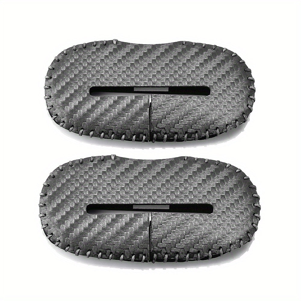 2pcs Car Seat Belt Buckle Covers Anti-Collision Noise Reduction Interior Accessories