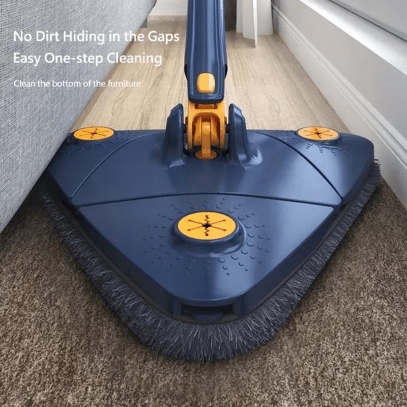 Adjustable Retractable Triangle Mop with 360° Rotation for Home Cleaning
